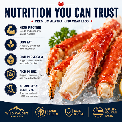 Premium Alaskan King Crab Legs | Shipped with Dry Ice | Fresh From Ocean to Table