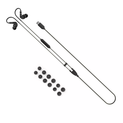 USB‑C Sports Wired Earbuds With Shaped Earhooks and Rich Layered Sound Quality