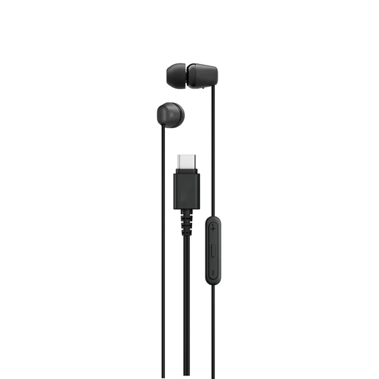 USB‑C Plug‑and‑Play In‑Ear Wired Earbuds With Anti‑Tangling Serrated Cord & Practical Line Controls
