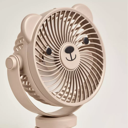 Adjustable Clip-On Mini Stroller Fan With Flexible Bendable Brackets and Multi-Grade Wind Settings