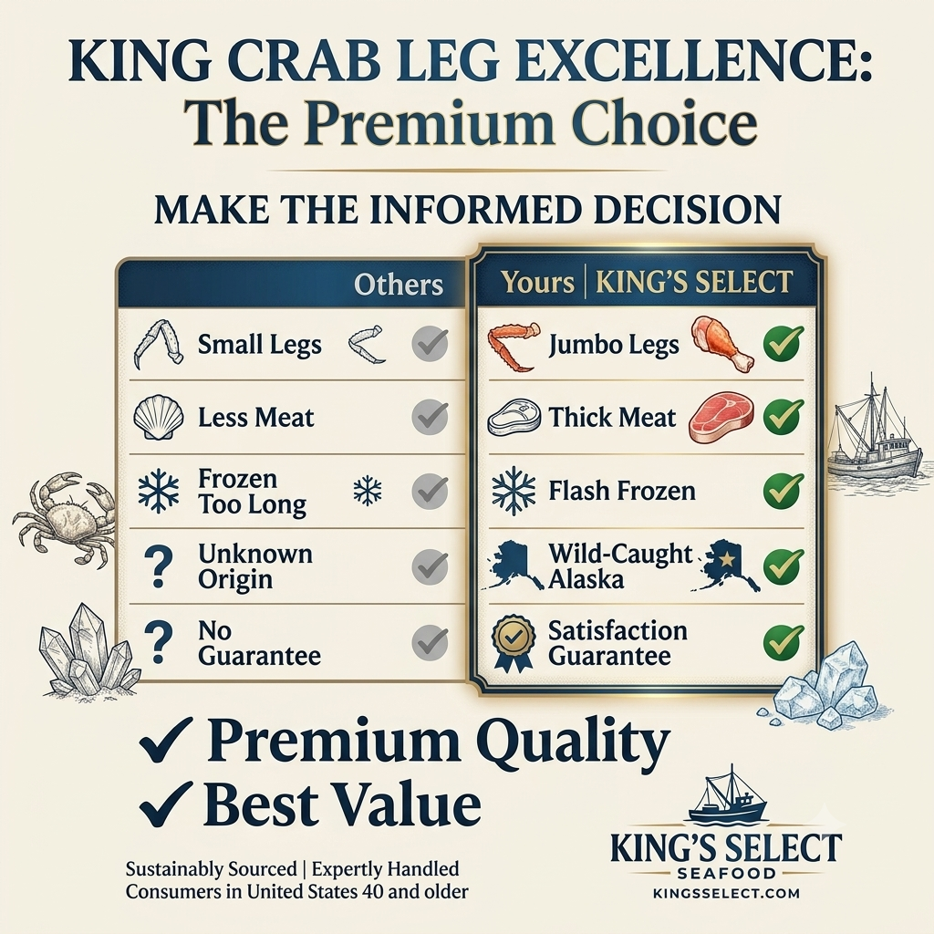 Jumbo Alaskan King Crab Legs | Thick, Sweet & Succulent Meat