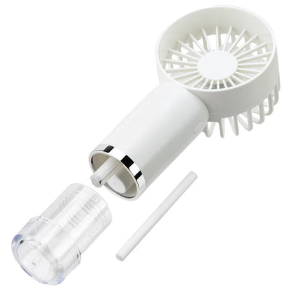Portable Handheld Mist Fan With Integrated Humidifying Function and Multi-Speed Wind Adjustment